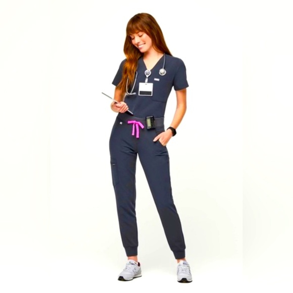 Figs Night Sky Grey Scrubs